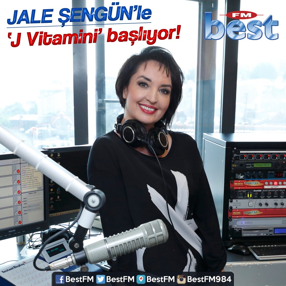 BestFM's tweet photo. Jale Şengün'le J Vitamini başlıyor! https://t.co/UO3rqNkdwE #BestFM #HerKafanınRadyosu #Türkiyenineniyiradyosu https://t.co/L1iRpmLOHC
