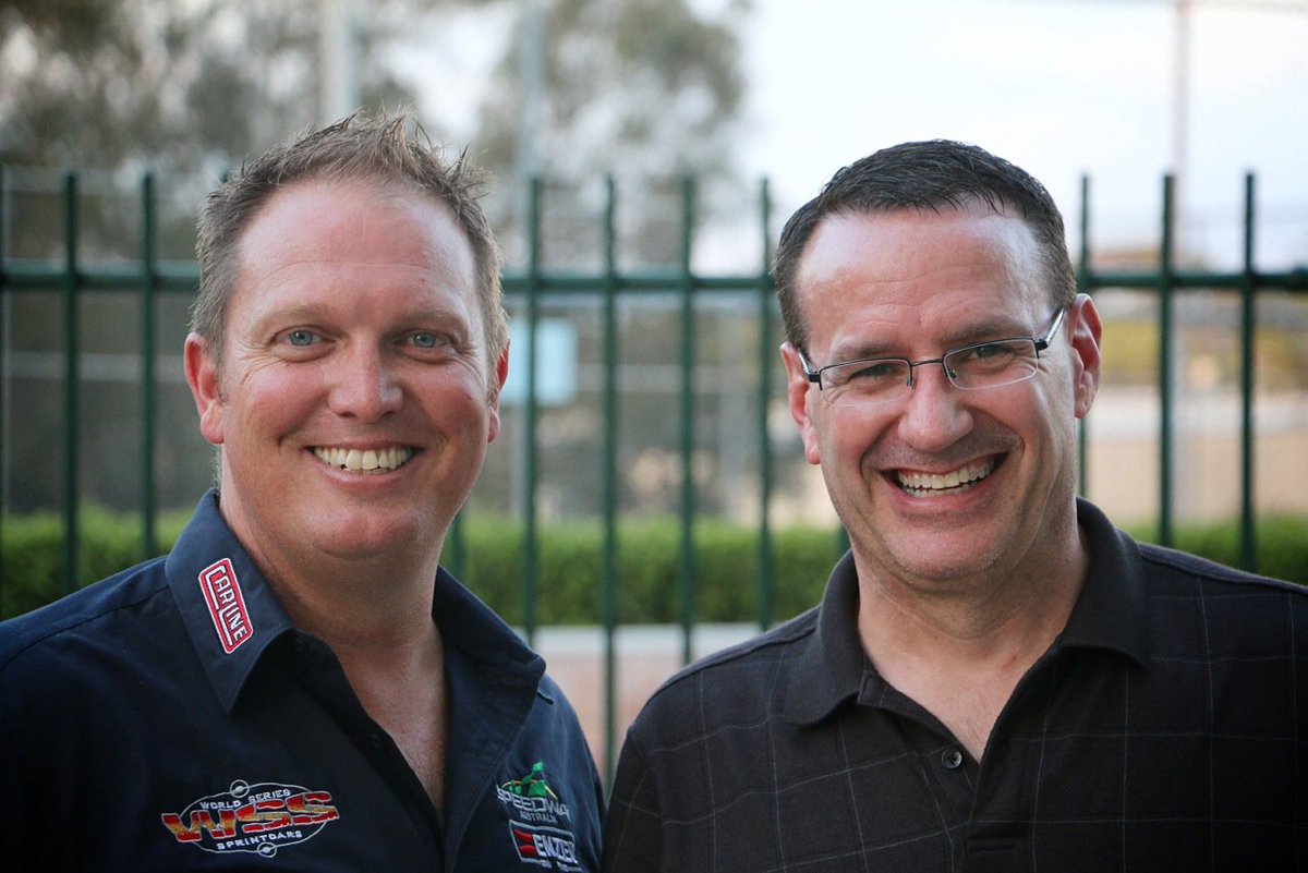 AusSpeedway's tweet photo. It’s been a privilege to have the Voice of the World of Outlaws, John Gibson for the first part of ENZED WSS! #pro https://t.co/kmNeNufg1b
