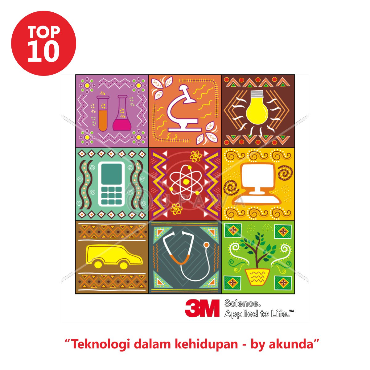 #Top10 #RupKontes #LifeWith3M "Teknologi Dalam Kehidupan" by Akunda
#infoLomba #DesignCompetition #LombaDesign