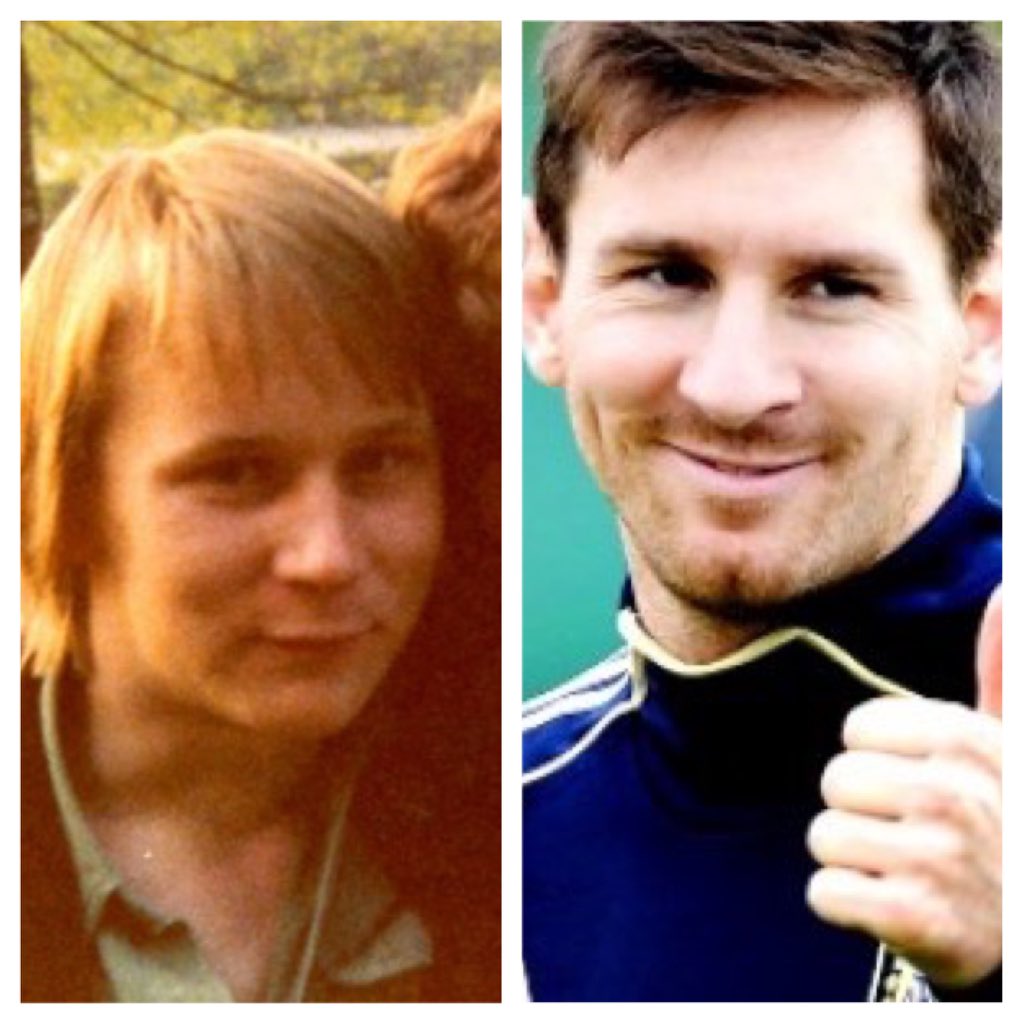 noahallberg's tweet photo. Följer @PhilipSohrman's spår med vår gamla träslöjdslärare! Här har vi Johnny och Messi. Frågan är vem som är vem? https://t.co/GeTxk1wvFo