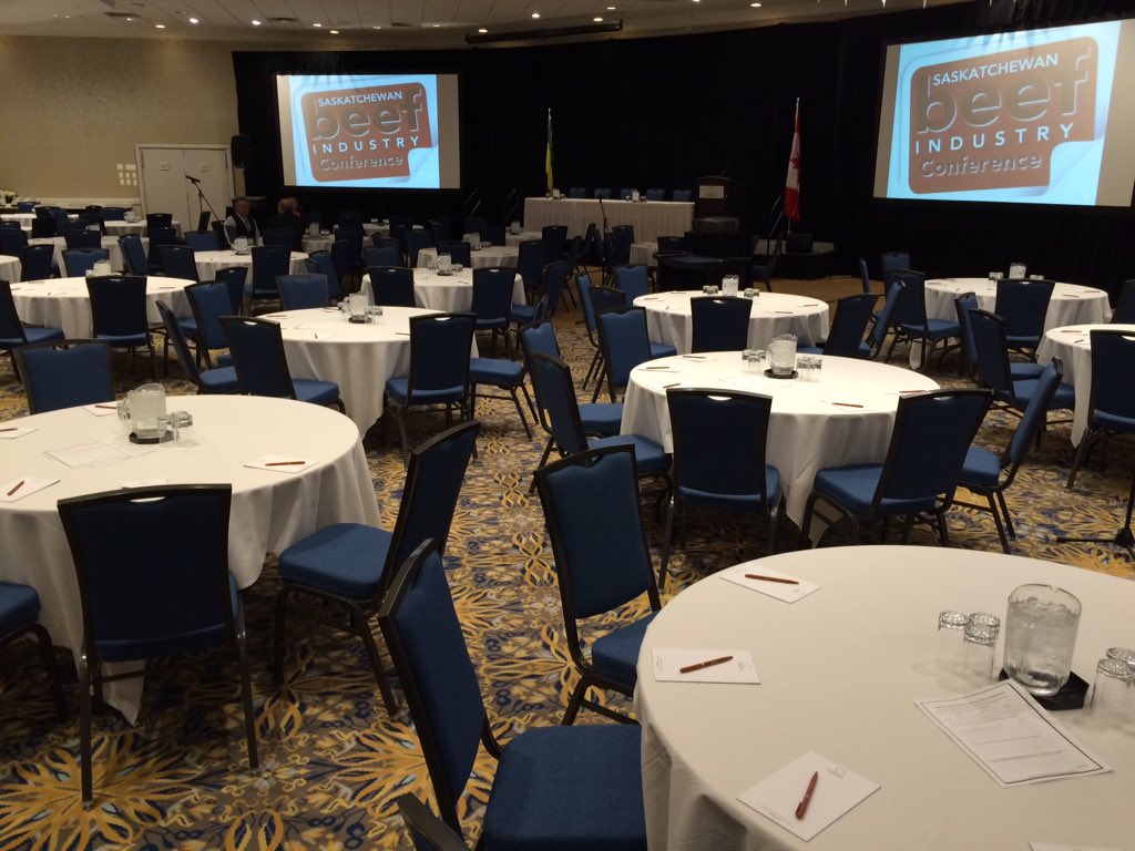 .@TomlinsonGlobal is LIVE <a href="/SaskatoonInnCC/">SaskatoonInn</a> highlighting funding announcement ystrdy @ the Beef Industry Conference.