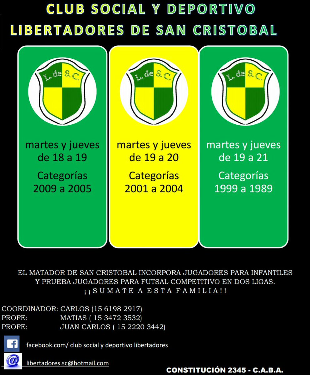 LibertadoresSC's tweet photo. Sumate! Dale rt https://t.co/UnLw7bFIeh