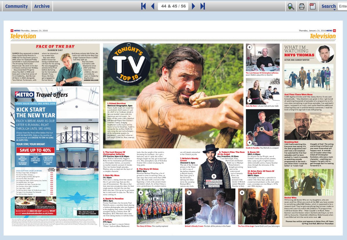 iconbristol's tweet photo. In tonight's top 10 picks @MetroUK #PrimalSurvivor has made it to no.1! Find out why: https://t.co/n85zOxFOaz https://t.co/mxqTH5Y9CM