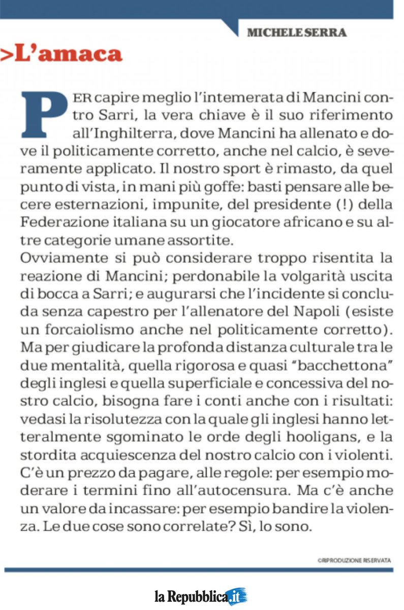 repubblica's tweet photo. L'Amaca di MICHELE SERRA https://t.co/0P1shfDy9E