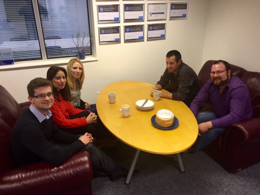 AspireCardiff's tweet photo. Happy birthday, #IXCardiff! The cake went down very nicely here, if a little quickly! @LINX_Network #LINX #Birthday https://t.co/kHUvWzNHo5