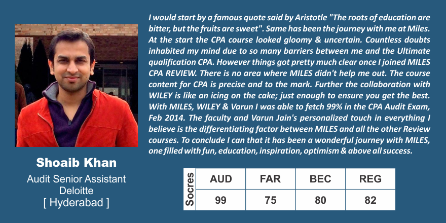 mileseducation's tweet photo. One Testimonial says it all and this is one of ours !

#Milescpareview #MilesTestimonial https://t.co/CyJVwinMNL