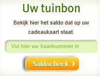 Benieuwd hoeveel saldo nog op uw cadeaubon staat ? Check het hier>  nationale-tuinbon.nl/Uw-tuinbon/sal…