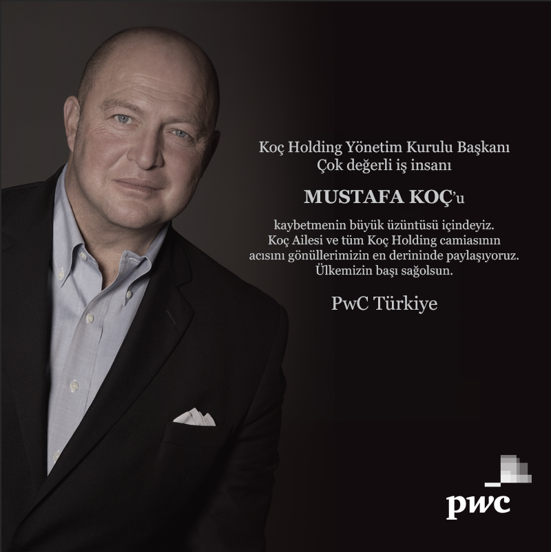 Koç Holding Yönetim Kurulu Başkanı, çok değerli iş insanı Mustafa Koç'u kaybetmenin büyük üzüntüsü içindeyiz.