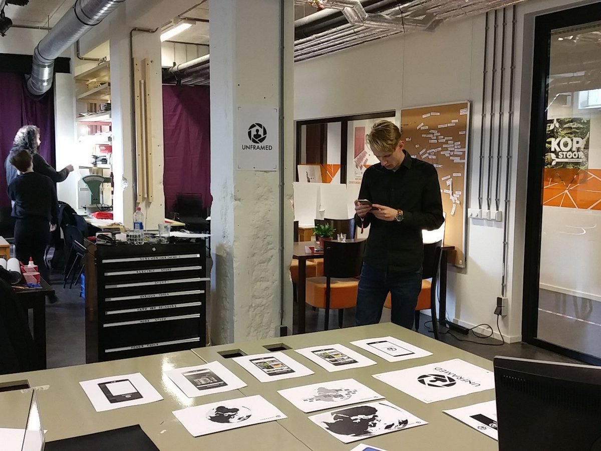 Unframed gaat los. Vandaag staan we bij het Future Media Lab.
