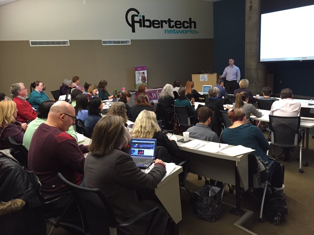 <a href="/WiseWBC/">WISE WBC</a> @thetechgarden #GoogleAnalytics by Lee Buttolph <a href="/WhitmanatSU/">Whitman School at SU</a> packed house today!