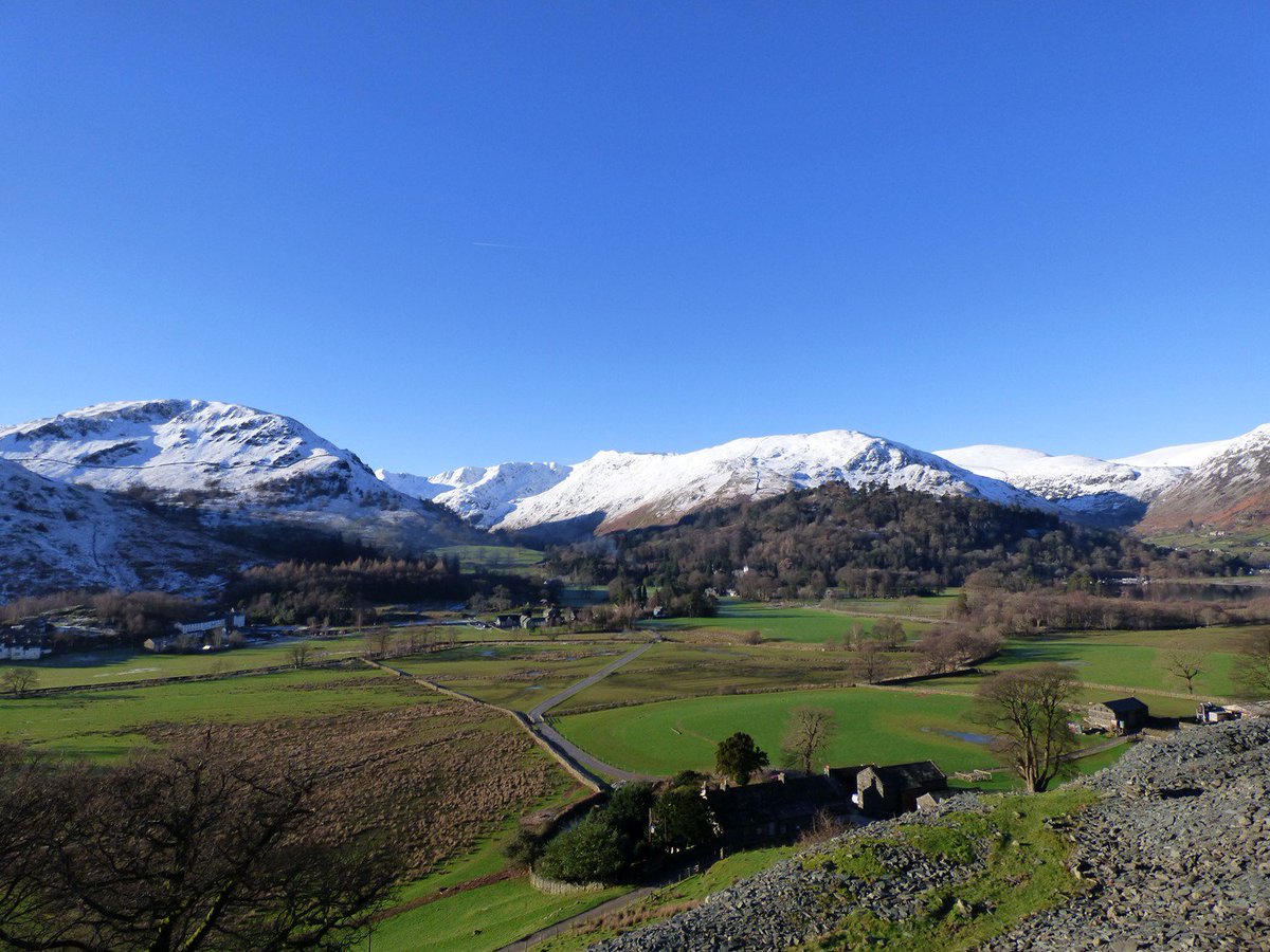 helvellyn's tweet photo. View from above #sidefarm #patterdale across to #stsunday #stridingedge & #helvellyn yesterday #lakedistrict #loveit https://t.co/aDDABKSNjN