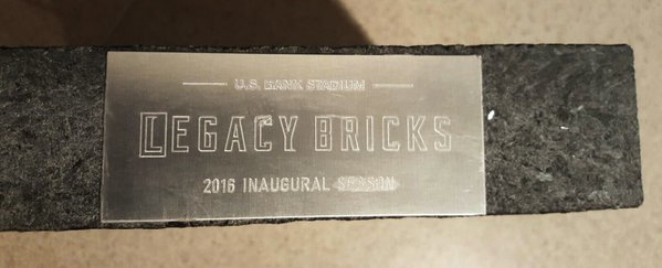 Frenchie_Carter's tweet photo. Hey - where's MY brick??! C'mon MAN!! #Vikings #Skol #USBankStadium https://t.co/RYJ8Us3jsG