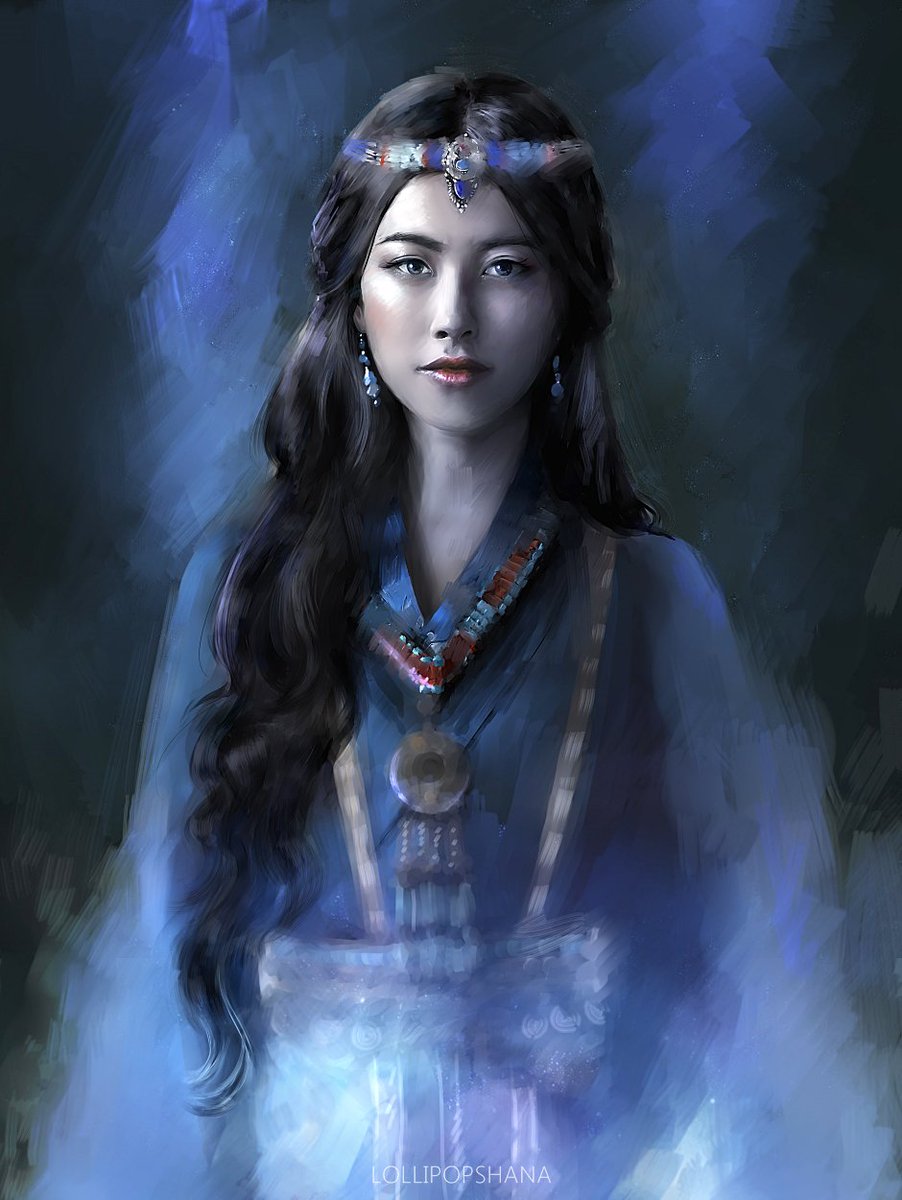 jvzzimin's tweet photo. #portrait of beautiful Blue Princess #Kokachin from @MarcoPoloMP 
>u< https://t.co/C20vpgj3E3