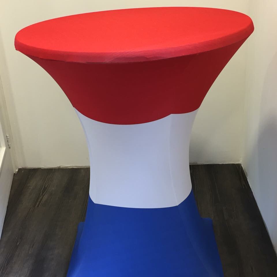 Nieuw bij FM catering diverse gekleurde tafel rokken