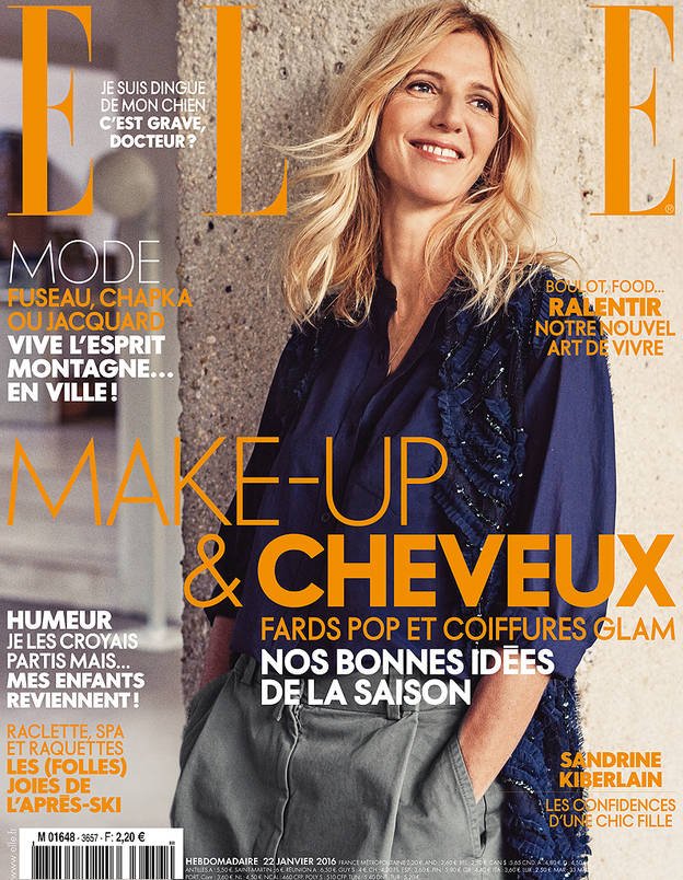 ELLEfrance's tweet photo. #ELLEenKiosque Cette semaine, #SandrineKiberlain se confie dans ELLE https://t.co/4tliC6BIZc #EncoreHeureux https://t.co/8cqGDgmuci
