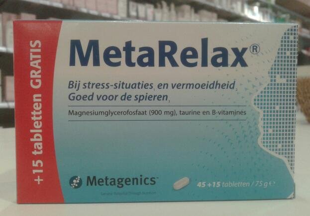 Stress? Moe? Spierkramp? MetaRelax! Nu met 33% meer inhoud. Voor meer info zie>>> youtube.com/watch?v=LUUFpQ…