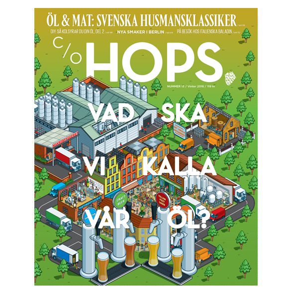 Pleased to have illustrated the cover of the new issue of Swedish craft beer magazine <a href="/cohops/">c/o HOPS</a> with <a href="/meandmymagazine/">Johan Holm</a>