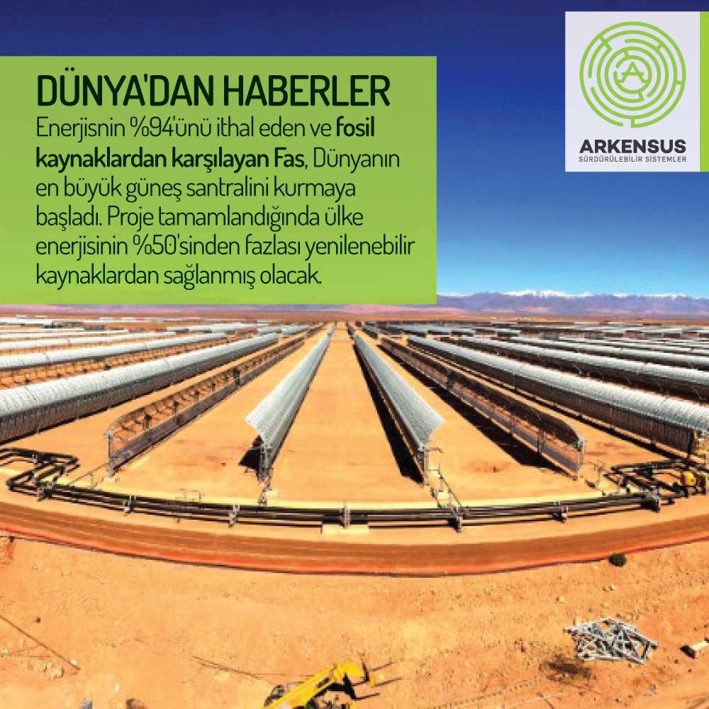 Dünya'dan Haberler! #arkensusenerji #solarpower #power #solar #fas #fossil #energy
arkensus.com