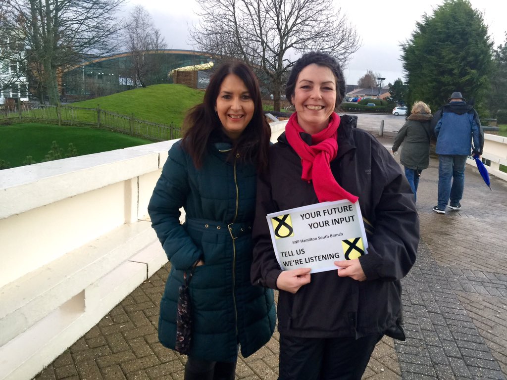 MargaretFerrier's tweet photo. Hamilton North & East council by-election today - get out & #VoteCallaghan @TheSNP @StephySNP @hamilton_snp https://t.co/qbpks2RFdl