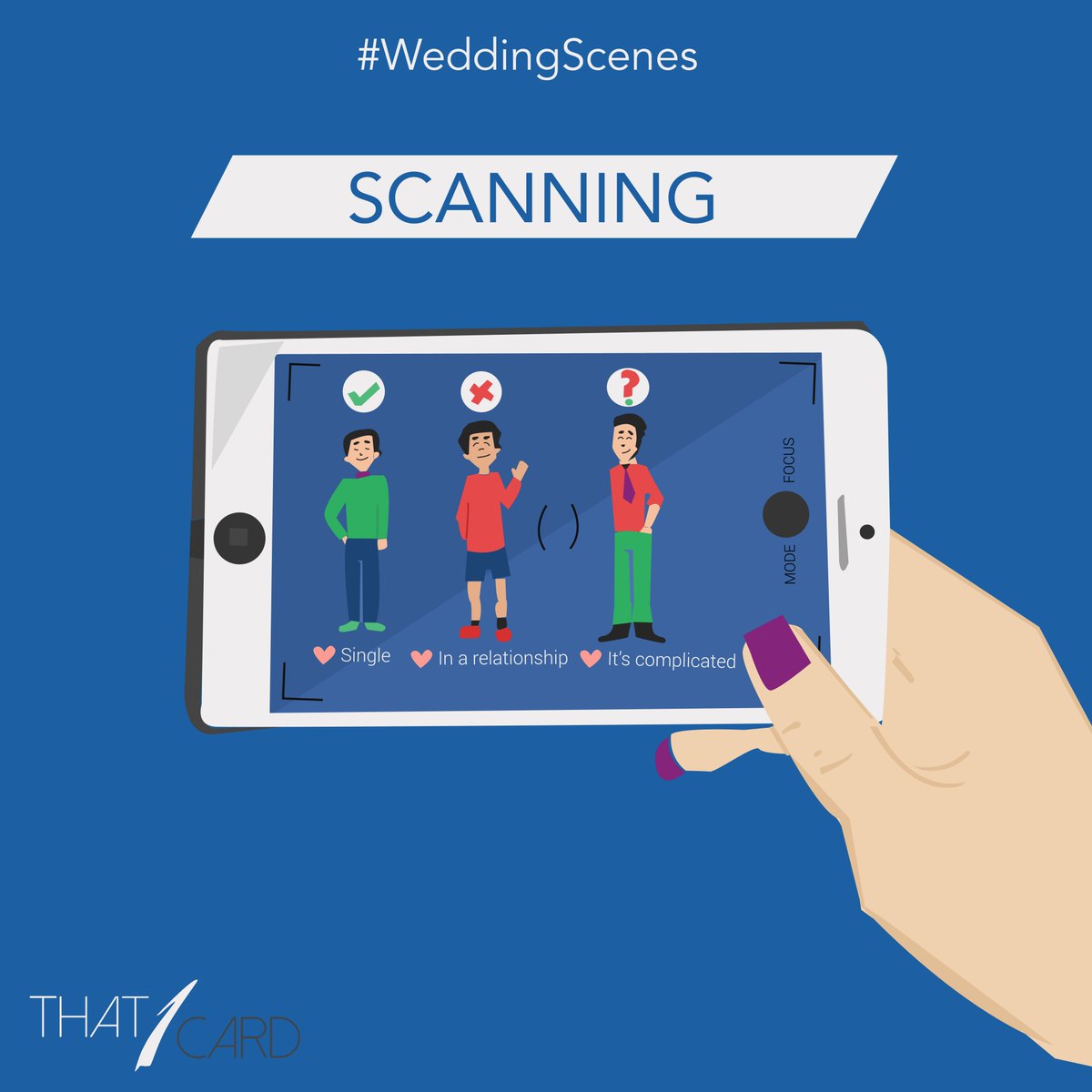 That1Card's tweet photo. Weddings: Where social media stalking comes to life.
#WeddingScenes #That1Card #Scanning #Weddings #WeddingCards https://t.co/4bKOz7xXWr
