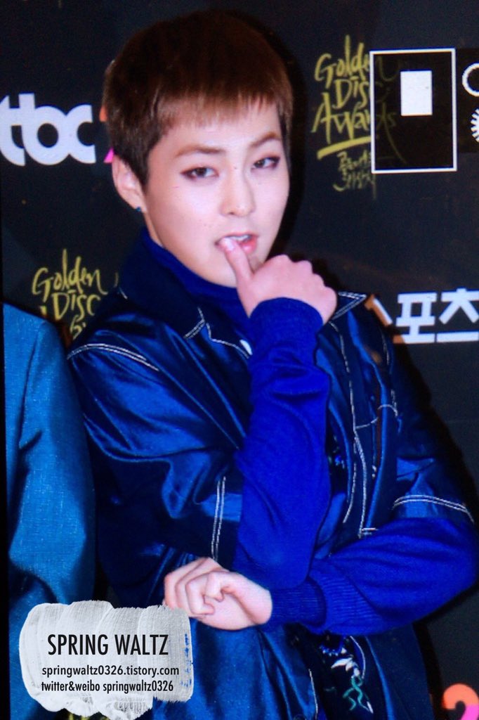 SMent_EXO's tweet photo. [PREVIEW] 160121 XIUMIN @ GDA red carpet cr. Springwaltz https://t.co/hGMZQQlOr3