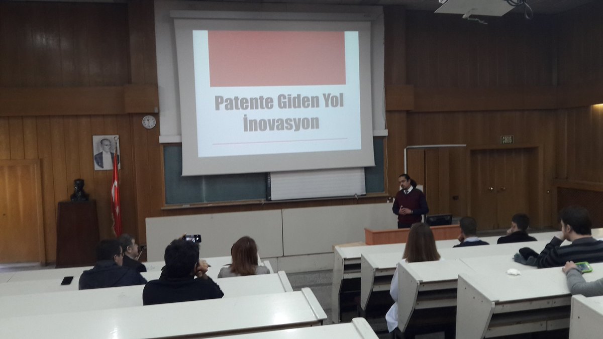 iutetlab's tweet photo. 'Patante Giden Yol'  Prof.Dr.Şükrü ÖZTÜRK hocamızın sunumuyla başladı patent vekilimiz Cenk ZEREN ile devam ediyor https://t.co/hHuXKWXkIb