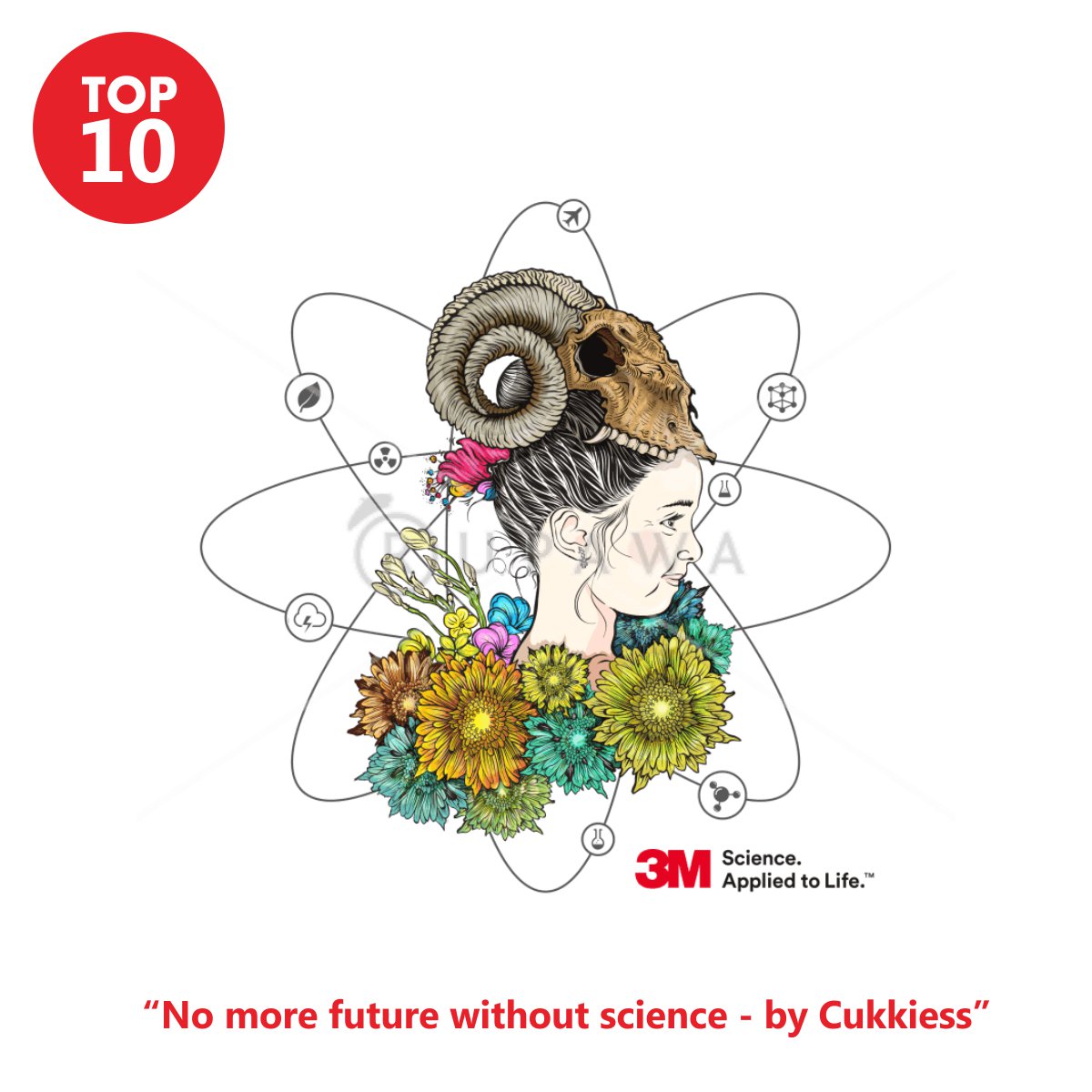 #Top10 #RupKontes #LifeWith3M "No More Future Without Science" by Cukkiess
#infoLomba #LombaDesign #KompetisiDesign