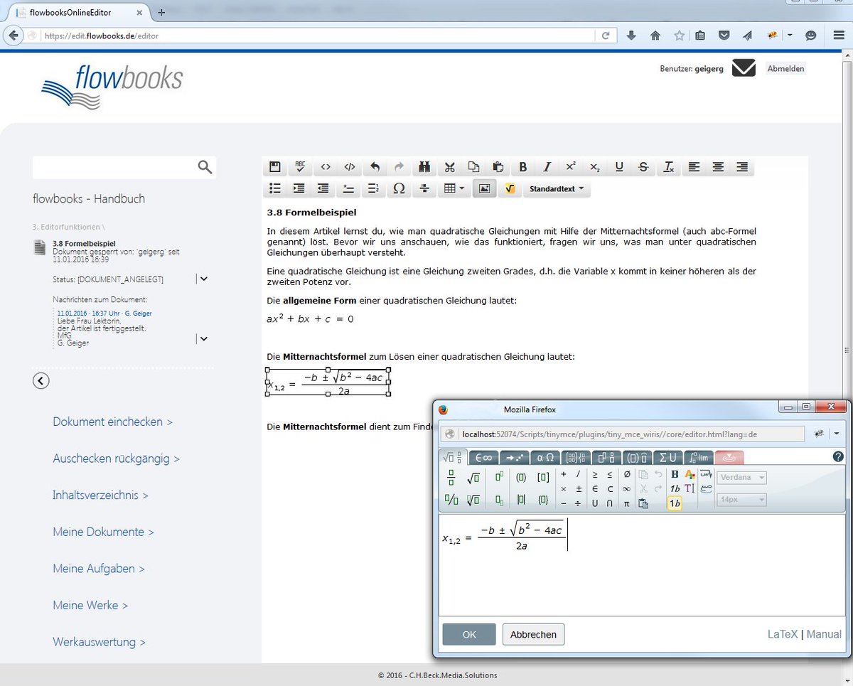 DruckereiCHBeck's tweet photo. Formeln in flowbooks? Alles kein Problem!
#flowbooks #mathml #becksche #formeleditor
https://t.co/8oGgvbNimB https://t.co/2hIGmSRWwb