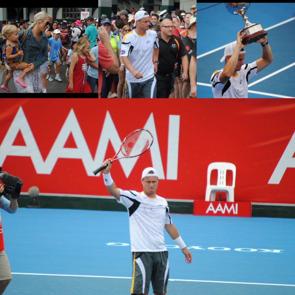 cattythorne's tweet photo. @lleytonhewitt you will be missed [from my archives in 2013 winning #kooyong] #HewBeauty #absolutechamp #rusty https://t.co/zGqIm10TJD