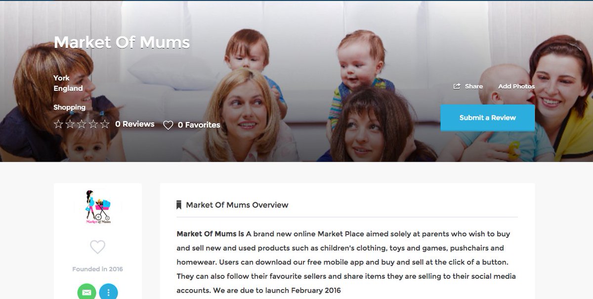 crowdpromote's tweet image. #NEW #Startup 2016 for #Parents who wish to buy and sell children's products! Check out @Marketofmums #Mums #SayHi