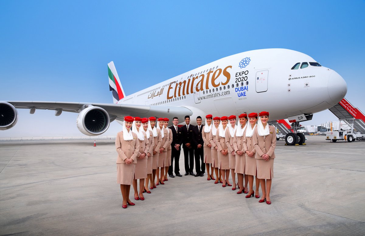 emirates's tweet image. Say hello to our two-class @Airbus A380 at @BahAirshow. Retweet if you have flown on our A380. #BIAS2016