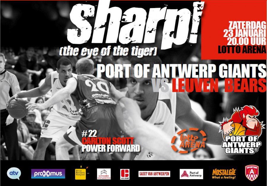 antwerpgiants's tweet image. Saturday gameday vs remake @leuvenbears! #GiantsRelease23jan #poagleu