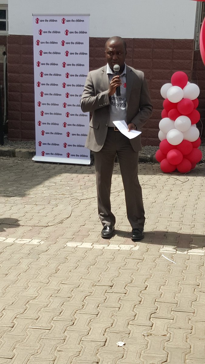 savechildrenNG's tweet photo. Deputy country director "kwame boate"  giving the welcome speech #globaldayofaction #2030now #nigeria https://t.co/LDTTx0113d