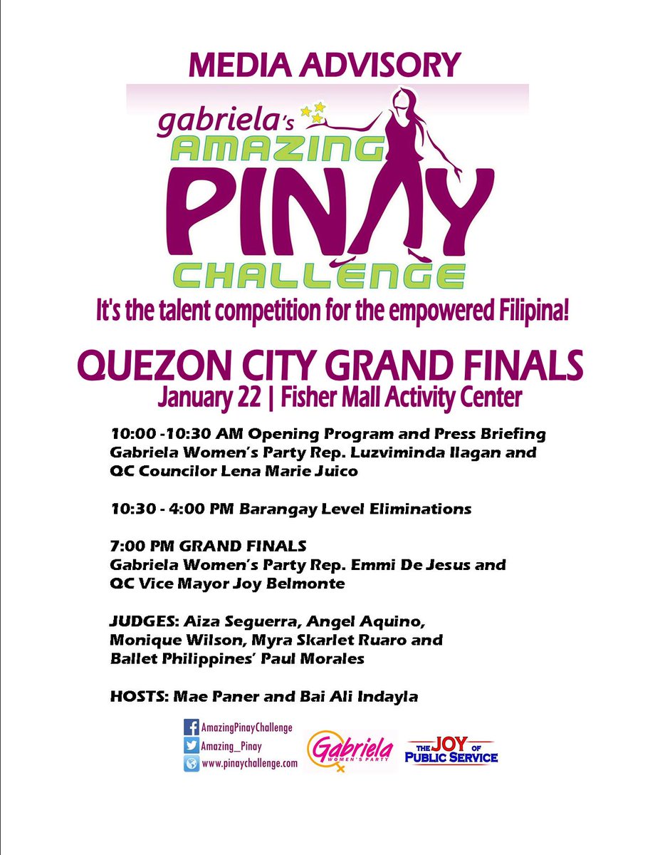 amazing_pinay's tweet photo. See you all tomorrow at the Fisher Mall. #AmazingPinay https://t.co/mRByCicKb8