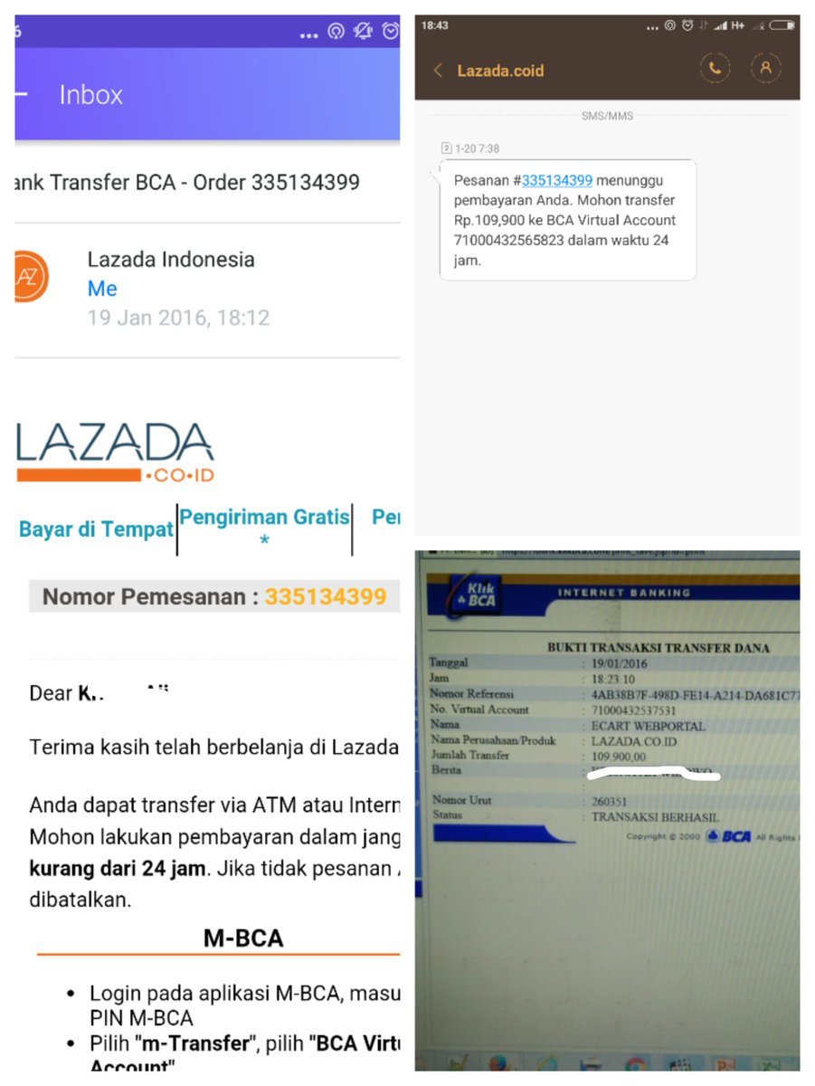 Sample skrg blm ada notif transfer brhasil! Payah! <a href="/LazadaID/">Lazada</a>