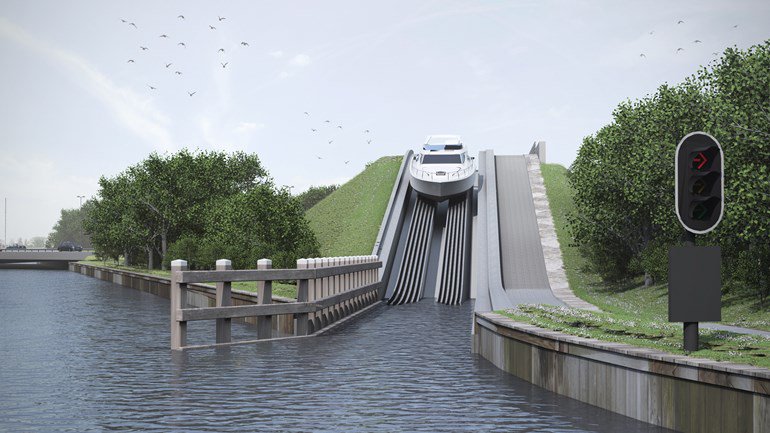 cocreateNL's tweet photo. Talking about cool Dutch #innovation in #water: boat conveyor leads ships over highway https://t.co/yWrxyCFpV4 https://t.co/Hw8UXfxUcw