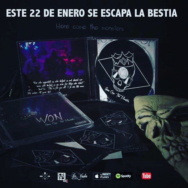 AlberCpd's tweet photo. Mañana estrenamos Here Come the Monsters, el nuevo disco de WON @won_official https://t.co/uT0qkfec2B