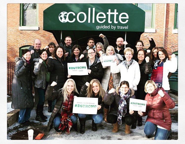 gemmaatcollette's tweet photo. As proud employees of Collette, we are doing our part to spread the word #DStrong💚 #ColletteCares #Worldwide #1Wish https://t.co/6sgiMu0pQY