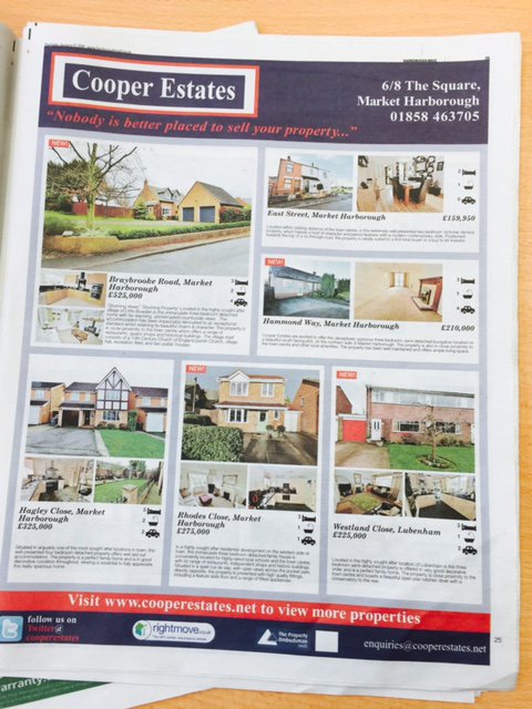 So happy with our new newspaper advert!! Thank you <a href="/HarbMail/">Harborough Mail</a> for all your help and support!!