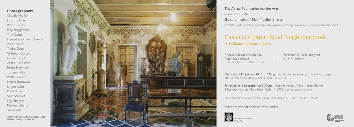 AlkziFoundation's tweet photo. Hope to see everyone tomorrow at the opening of Calcutta:Chitpur Road Neighbourhoods
@6.00 pm at Shridharani,Triveni https://t.co/B5opqaBfJU