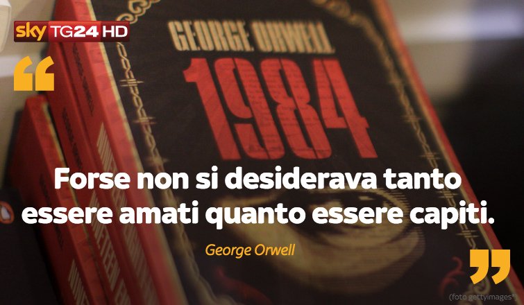 Ricorre oggi la data della scomparsa di #GeorgeOrwell, era il 21 gennaio 1950.