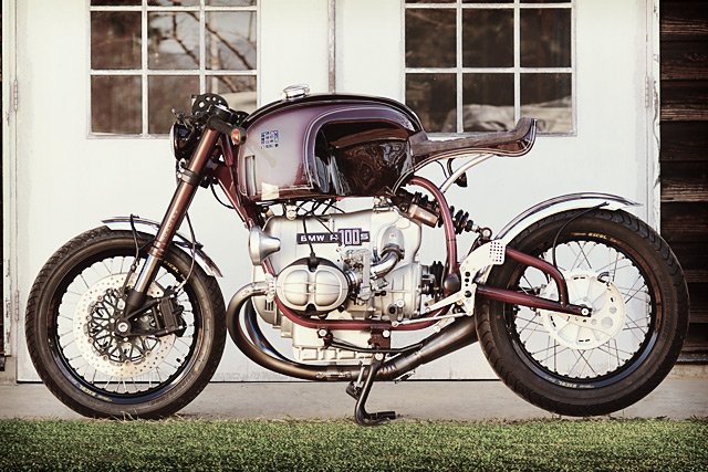 BMWMotorrad's tweet photo. The things you can do with a R 100 S... This is Shiro Nakajima of 46Works' latest one-off masterpiece. #innovation https://t.co/KxgPXqHXXP