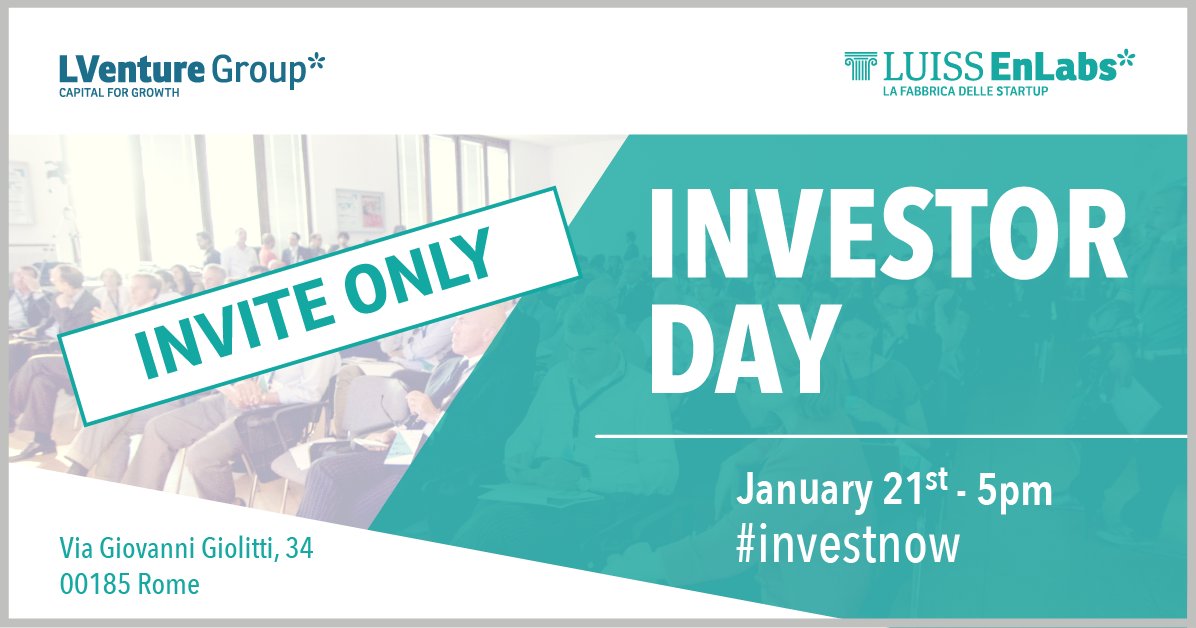 TODAY is Investor Day! 400+ attendees expected including VCs, corporates, investment banks and media. #investnow