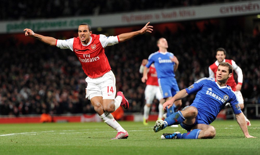 Arsenal's tweet photo. ARSENAL ANALYSIS: Michael Cox analyses @theowalcott's 10 years at @Arsenal: https://t.co/Vk7ePuXho7 #10YearsOfTheo https://t.co/anWXrz1UFK