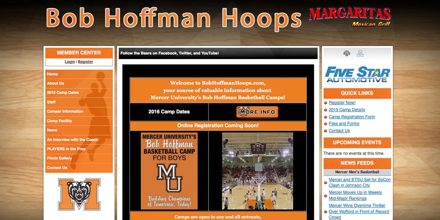 Oasys Sports Inc. (@oasyssports) on Twitter photo Check out Bob Hoffman Hoops' new website and 2016 summer camps! #Basketball <a href="/MercerMBB/">Mercer Men's Basketball</a> bobhoffmanhoops.com Check out Bob Hoffman Hoops' new website and 2016 summer camps! #Basketball <a href="/MercerMBB/">Mercer Men's Basketball</a> bobhoffmanhoops.com