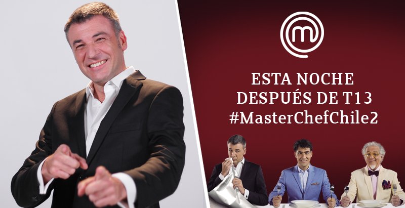 canal13's tweet photo. ¡NOCHE ESPECTACULAR! Después de @T13 llega la GRAN SEMIFINAL de @MasterChefChile https://t.co/YRAKOOg085