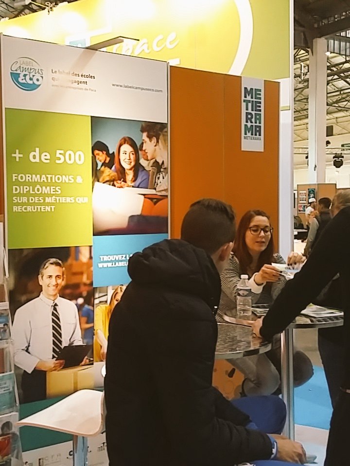 label_campuseco's tweet photo. @label_campuseco +500 formations &amp; diplômes sur des #métiers qui recrutent @Metierama13 https://t.co/WenezZYlfu