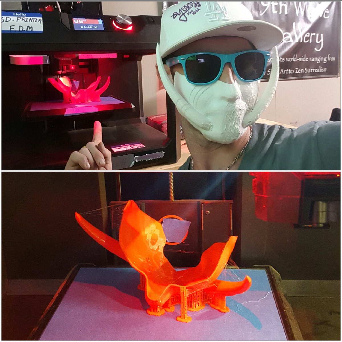 NeonKumu's tweet photo. Creating a custom "TuskMask" for a last minute request before a costume party.
#NEONKUMU #3dprintdesigner #ALOHA https://t.co/FOXS0IHwIP