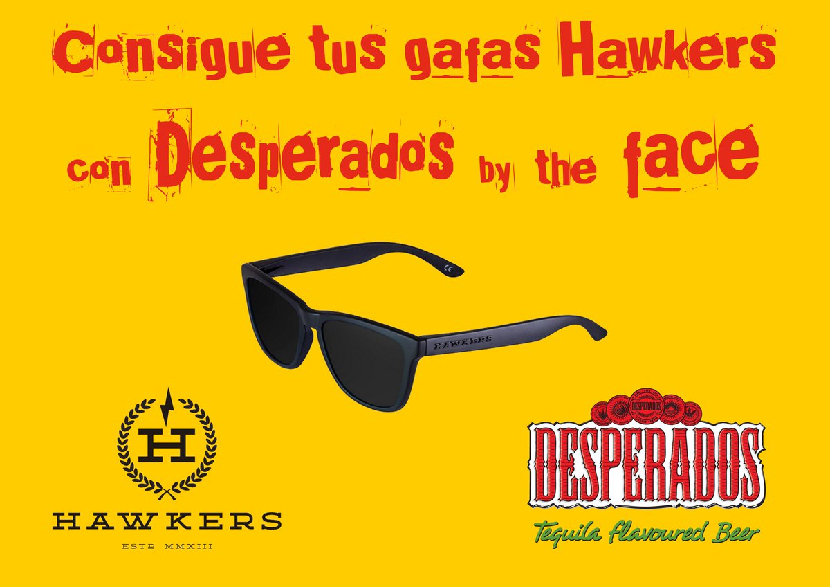 Rolabota's tweet photo. Participa y gana tus #Hawkers con @Desperados_es en @Rolabota #beer #tequila #sunglasses https://t.co/uY0dIH52C9