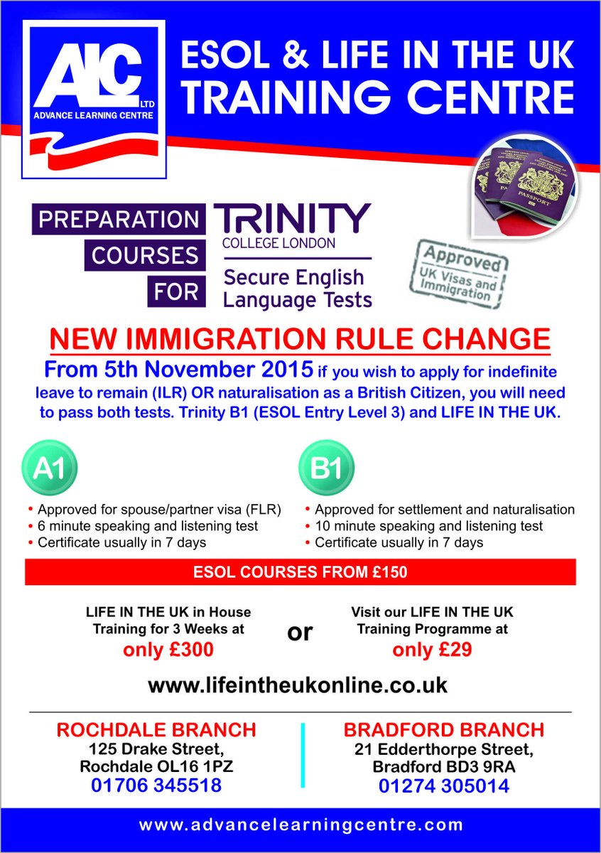 ALC_LTD's tweet photo. Do you know if anyone needs training for B1 and Life in the UK ? contact us today. #success #training https://t.co/RI1FbD0cA9